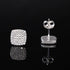 Squared Up 925 Sterling Silver Moissanite Stud Earrings
