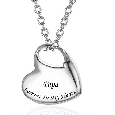 Heart Keepsake Urn Necklace