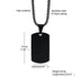 Stainless Steel Dog Tag Cremation Urn Pendant Necklace