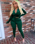 Velvet Hoodie Crop Top Tracksuit