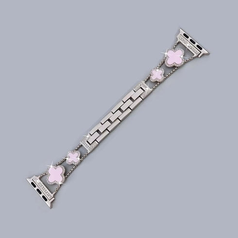 Iced Out Clover Apple Watch Band