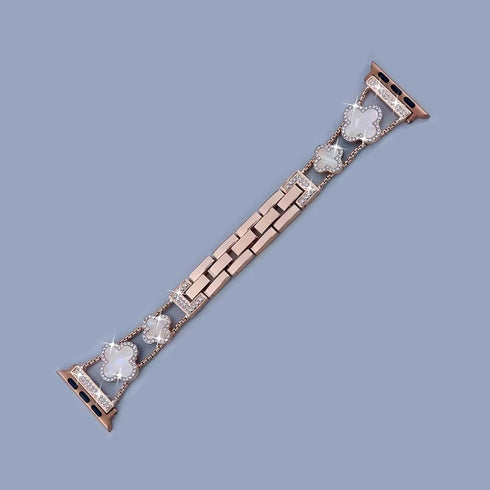 Iced Out Clover Apple Watch Band