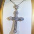 VVS Jewelry 925 Sterling Silver Cross Pendant Necklace