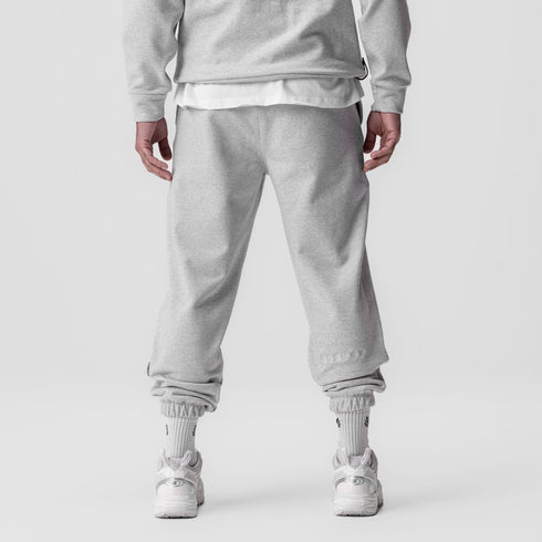 0655. Tech-Terry™ Oversized Sweats - Heather Grey "Emblem"