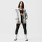 ASRV x Equinox Sorona® French-Terry Oversized Zip Hoodie - Heather Grey