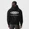 0874. Tech-Terry™ Zip Pocket Hoodie - Black "Global Reach"