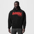 0874. Tech-Terry™ Zip Pocket Hoodie - Black "Risk Protocol"