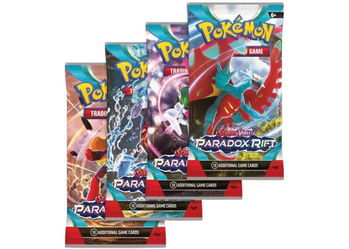 Pokémon Scarlet & Violet Paradox Rift Booster Pack 4x Lot (Artwork May Vary)