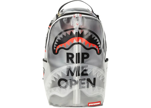 Sprayground Rip Me Open Backpack Translucent White
