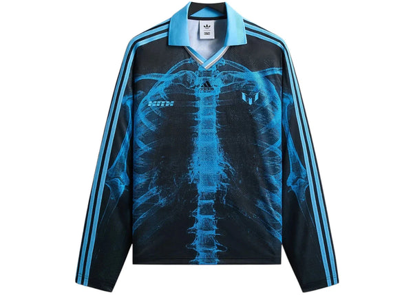 Kith x adidas Messi Football Skeleton Goalkeeper Long Sleeve Tee