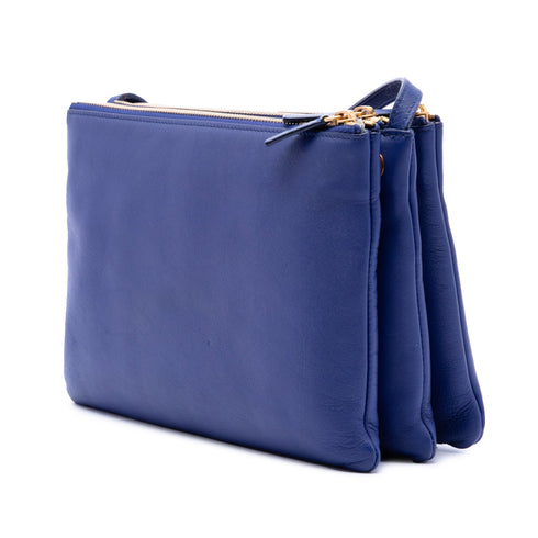 Trio Crossbody Bag Leather Large