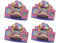 Squishy Bun Holographic Mystery Squishy "Dumpling" (Purple Holographic Glitter Chase Version) Blind Box 4x Lot
