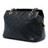 Petite Timeless Tote Quilted Caviar