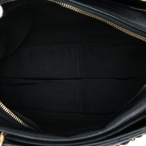 Petite Timeless Tote Quilted Caviar