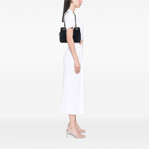 Petite Timeless Tote Quilted Caviar