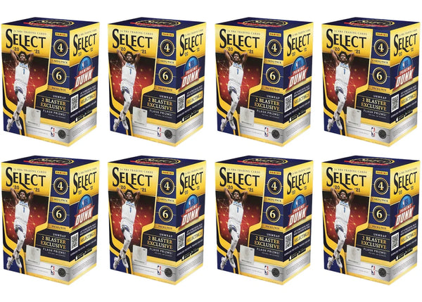 2020-21 Panini Select Basketball Blaster Box (Flash Prizms) 8x Lot