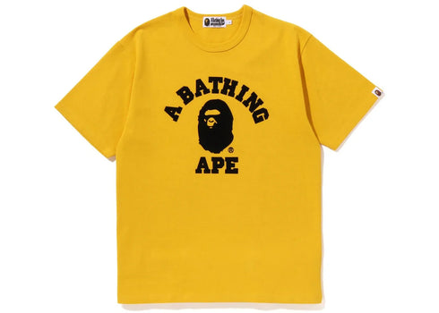 BAPE College Heavy Weight Tee Yellow