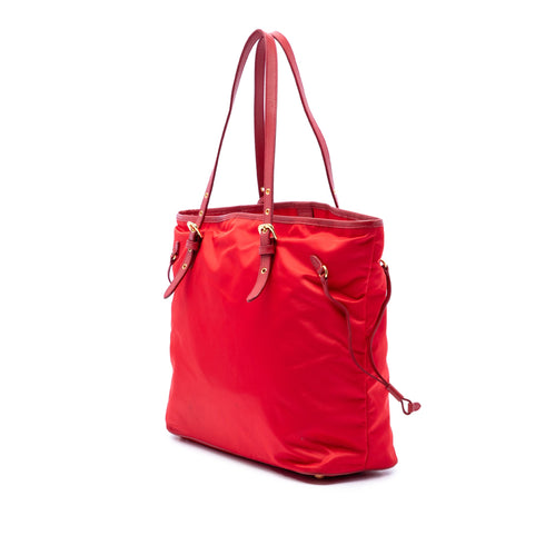Belted Tote Tessuto and Leather Medium