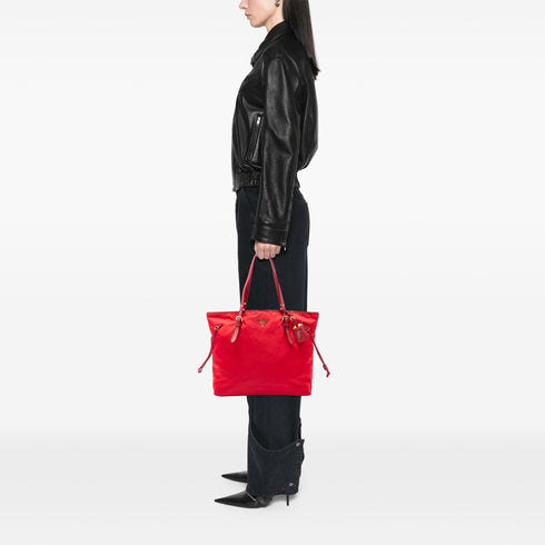 Belted Tote Tessuto and Leather Medium