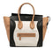 Tricolor Luggage Bag Leather Mini