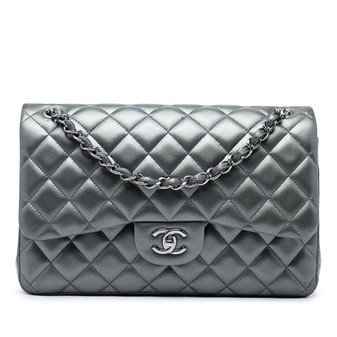 Classic Double Flap Bag Quilted Lambskin Jumbo