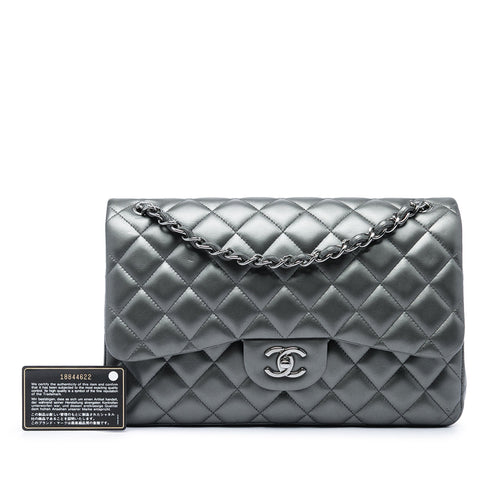 Classic Double Flap Bag Quilted Lambskin Jumbo