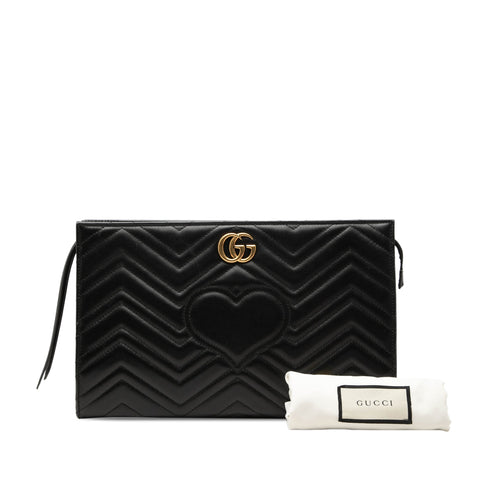 GG Marmont Clutch Matelasse Leather