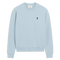 Sweatshirt Bleu Ciel Ami De Coeur Noir en Coton