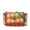 GG Marmont Flap Bag Raffia Small