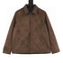 Louis Vuitton Suede Jacket with Large Floral Embroidery