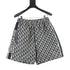 Dior Oblique All-Over Print Shorts with Side Webbing