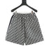 Dior Oblique All-Over Print Shorts with Side Webbing