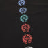 Chrome Hearts Multicolor Cross Print Short-Sleeve T-Shirt