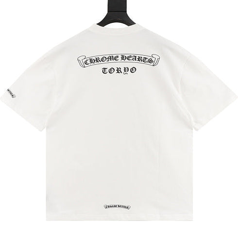 Chrome Hearts Multicolor Cross Print Short-Sleeve T-Shirt