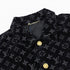 Louis Vuitton Faded "Burning Cloud" Print Denim Jacket