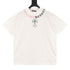 Chrome Hearts Color-block Gothic Script Cross Necklace T-Shirt