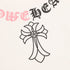 Chrome Hearts Color-block Gothic Script Cross Necklace T-Shirt