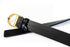 Dior Black Calfskin Belt with Gold Buckle