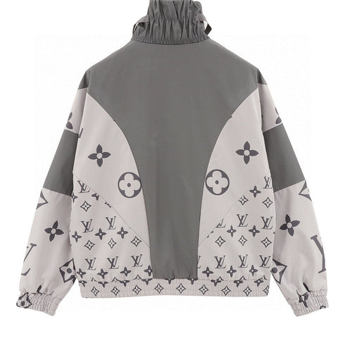 Louis Vuitton Monogram Patchwork Full-Print Trench Coat-Style Zip Jacket