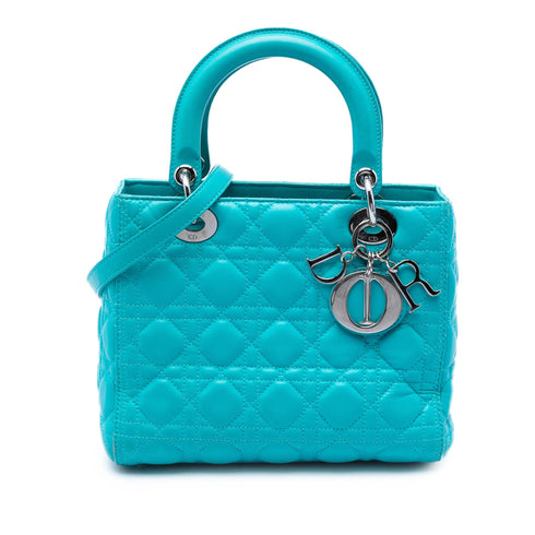 Lady Dior Bag Cannage Quilt Lambskin Medium