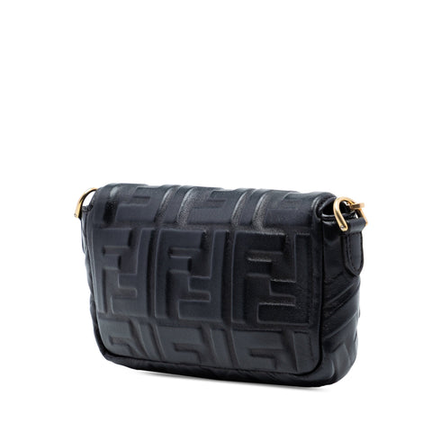 Baguette NM Bag Zucca Embossed Leather Mini