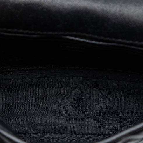 Baguette NM Bag Zucca Embossed Leather Mini