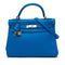 Kelly Handbag Blue Togo with Gold Hardware 32