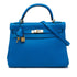 Kelly Handbag Blue Togo with Gold Hardware 32