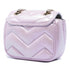 GG Marmont Square Flap Bag Chevron Iridescent Leather Mini
