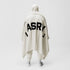 0888. Sherpa Recovery Blanket - Ivory Cream/Black