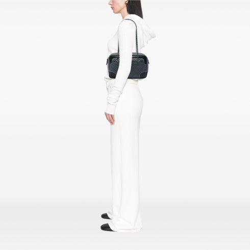 Bicolor CC Flap Bag Quilted Calfskin Medium