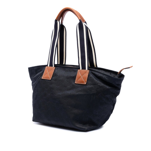 Web Zip Tote GG Canvas Medium