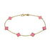 VVS Jewelry Gold Clover Bracelet - 14k Gold & Stainless Steel