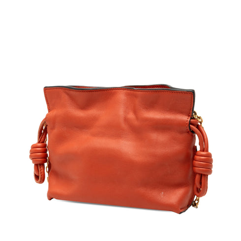 Flamenco Knot Clutch Leather Mini
